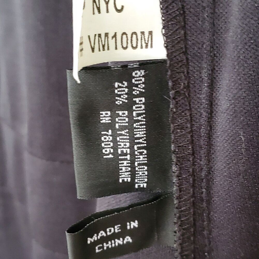 VTG TRIPP NYC Black Trench Coat Jacket Punk Gothic Hellraiser Bondage Men's M - Picture 4 of 16